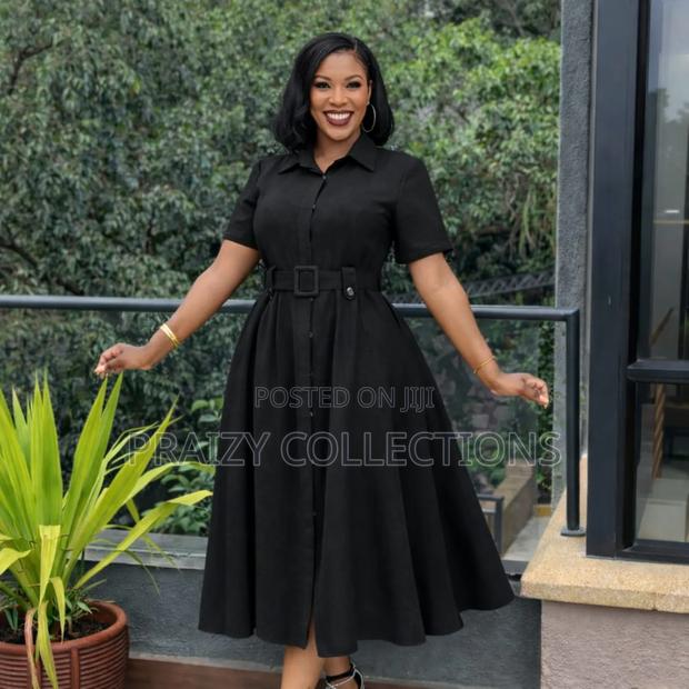 Chic Shirt Buttoned-Down Skater Dress - thumbnail 4