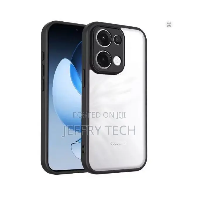 Oppo Reno 13 Transparent, Clear and Colorless With Black Edges New Ski