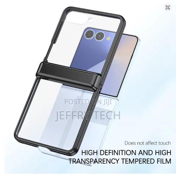 Samsung Galaxy Z Flip 6 Luxury Clear, Transparent With Black Edges Hr