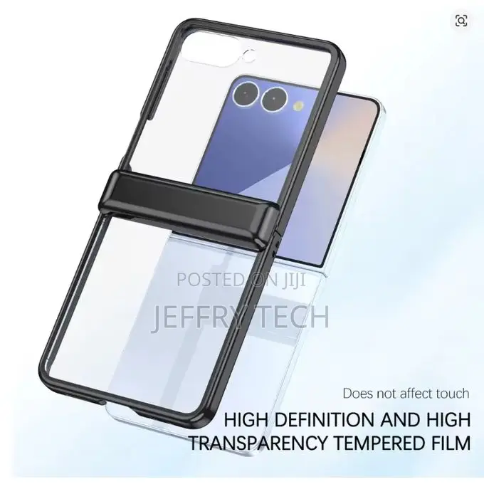 Samsung Galaxy Z Flip 6 Luxury Clear, Transparent With Black Edges Hr