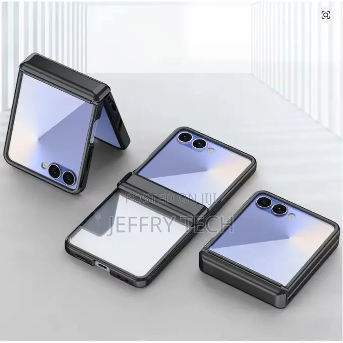 Samsung Galaxy Z Flip 6 Luxury Clear, Transparent With Black Edges Hr