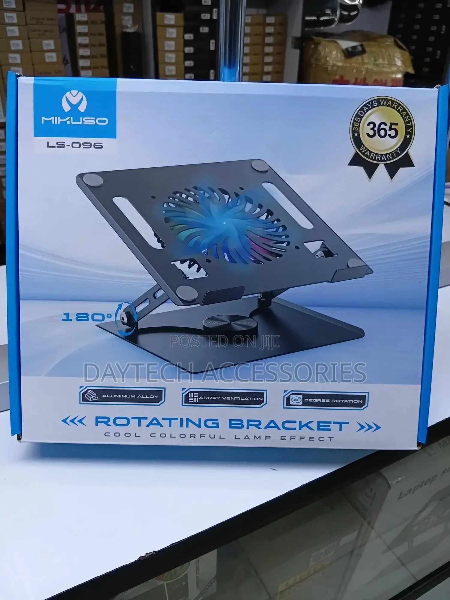 The Mikuso Ls-096 Adjustable Rotating Laptop Stand With Fan