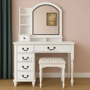 Vanity Set : Beautiful, Classic White Vanity Set