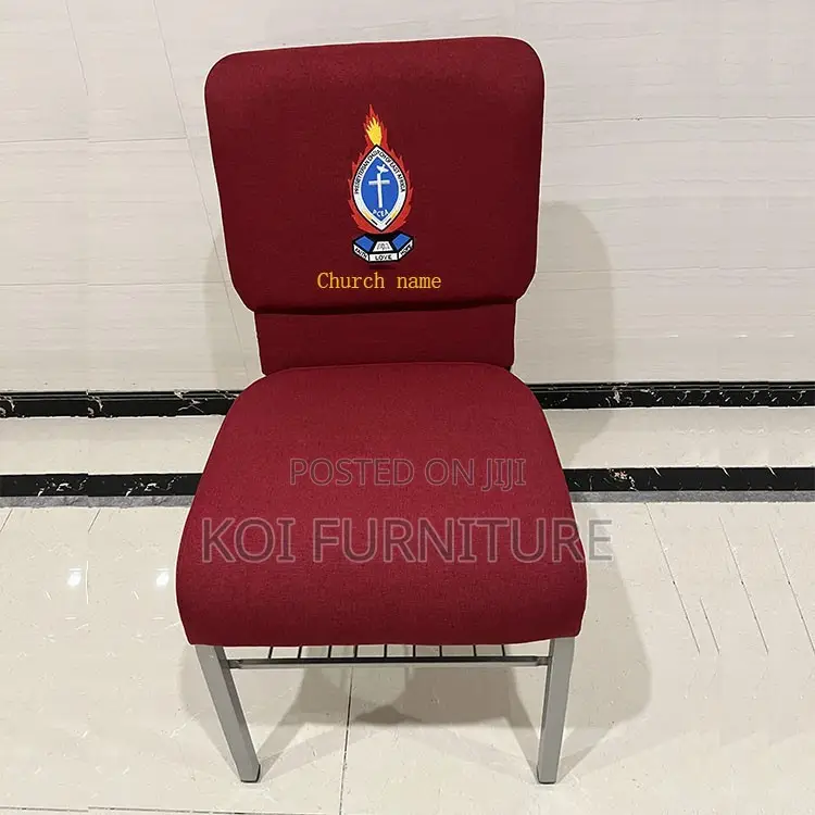 Office Chair : Custom Logo Padded Church Chairs