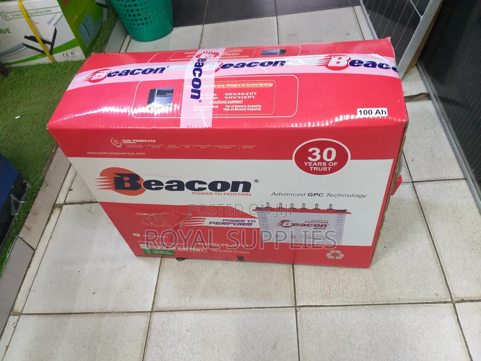 100ah Tall Tubular Battery
