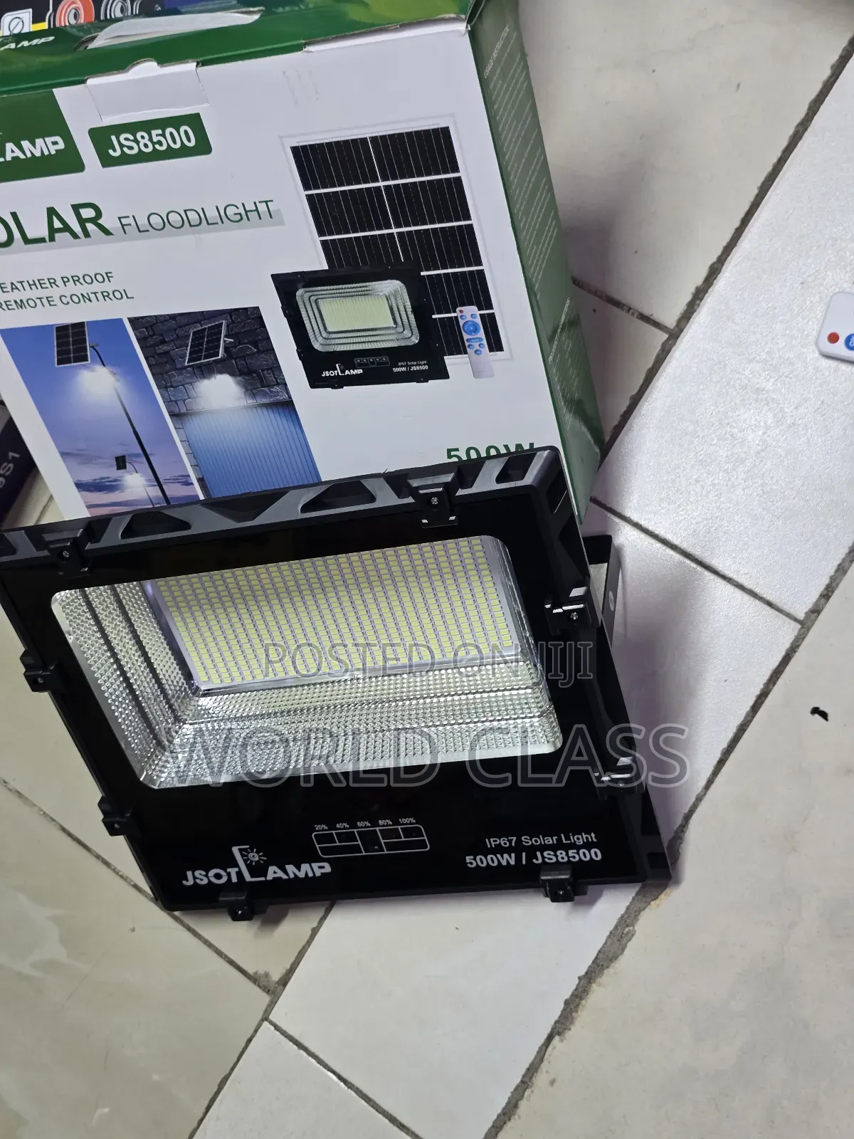 500w Jsot Series Flood Light With Solar Panel