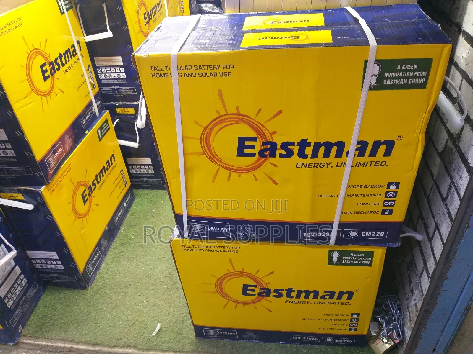 Eastman 220ah Tall Tubular Solar Battery