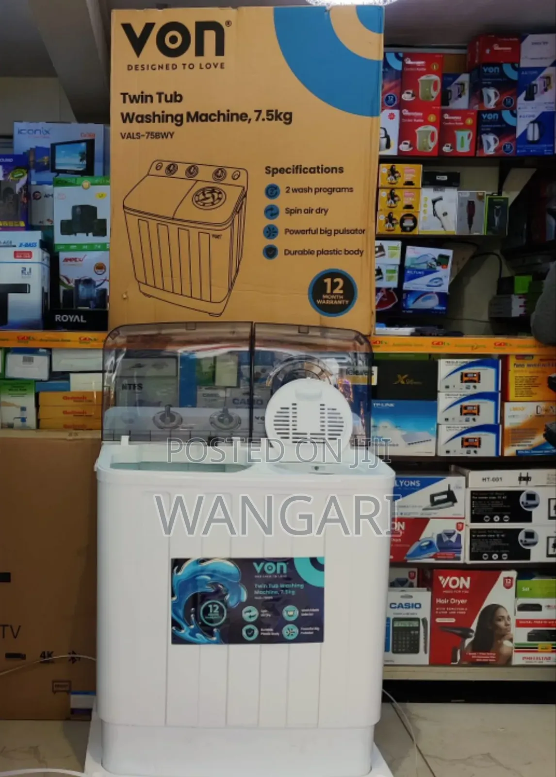 7kg Washing Machine Von