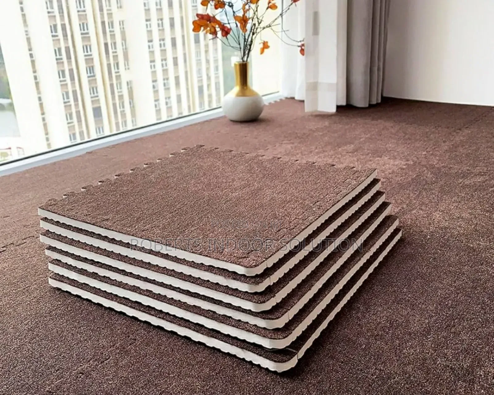 Plush Foam Floor Mats Square Interlocking