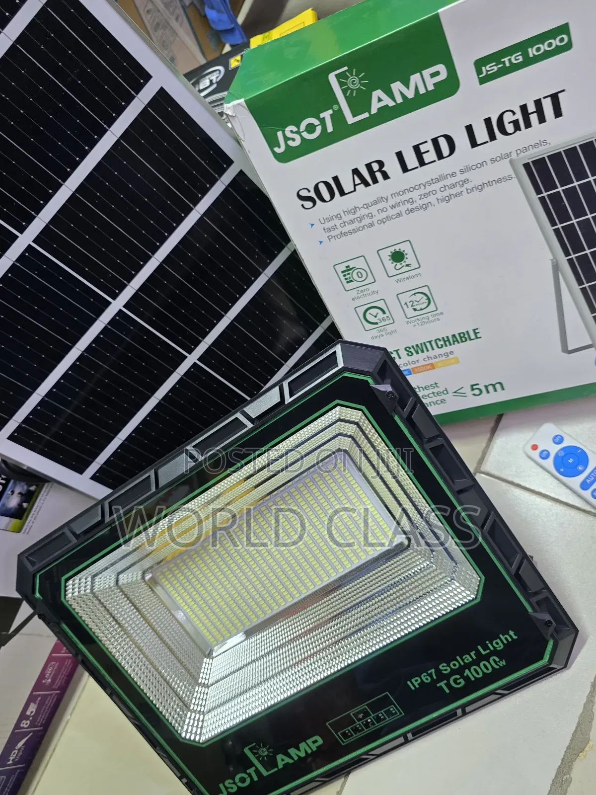 1000w Jsot Solar Flood Light With Its Solar