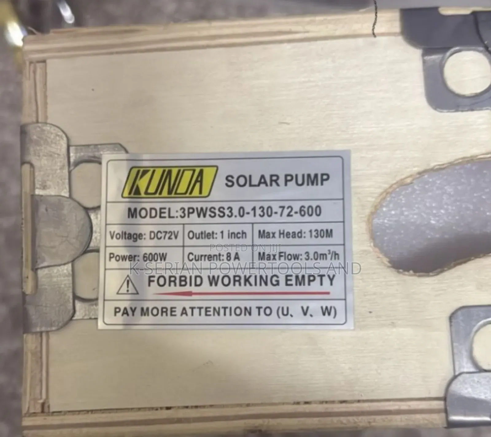 Kunda 600w Solar Water Pump/600w Solar Water Pump