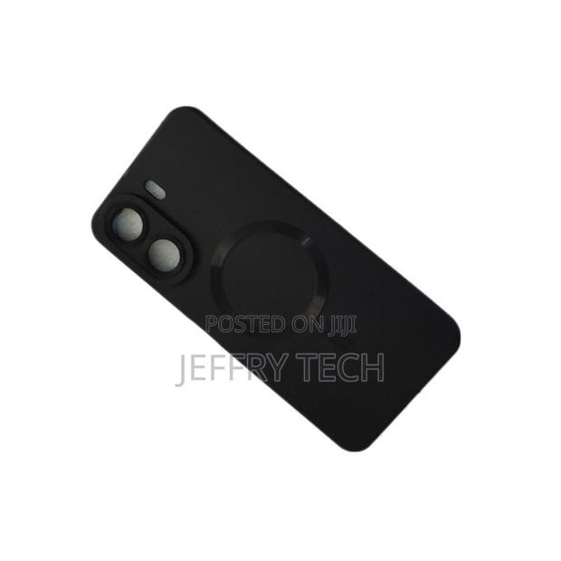 Xiaomi Redmi 13c Black Soft Silicone Unique Magsafe Phone Case/ Cover - main view