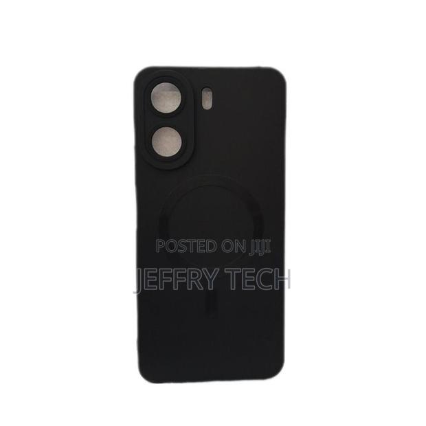 Xiaomi Redmi 13c Black Soft Silicone Unique Magsafe Phone Case/ Cover - thumbnail 2
