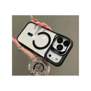 iPhone 17 Pro Max Cover With Ultra Invisible Metal Holder Support Tra