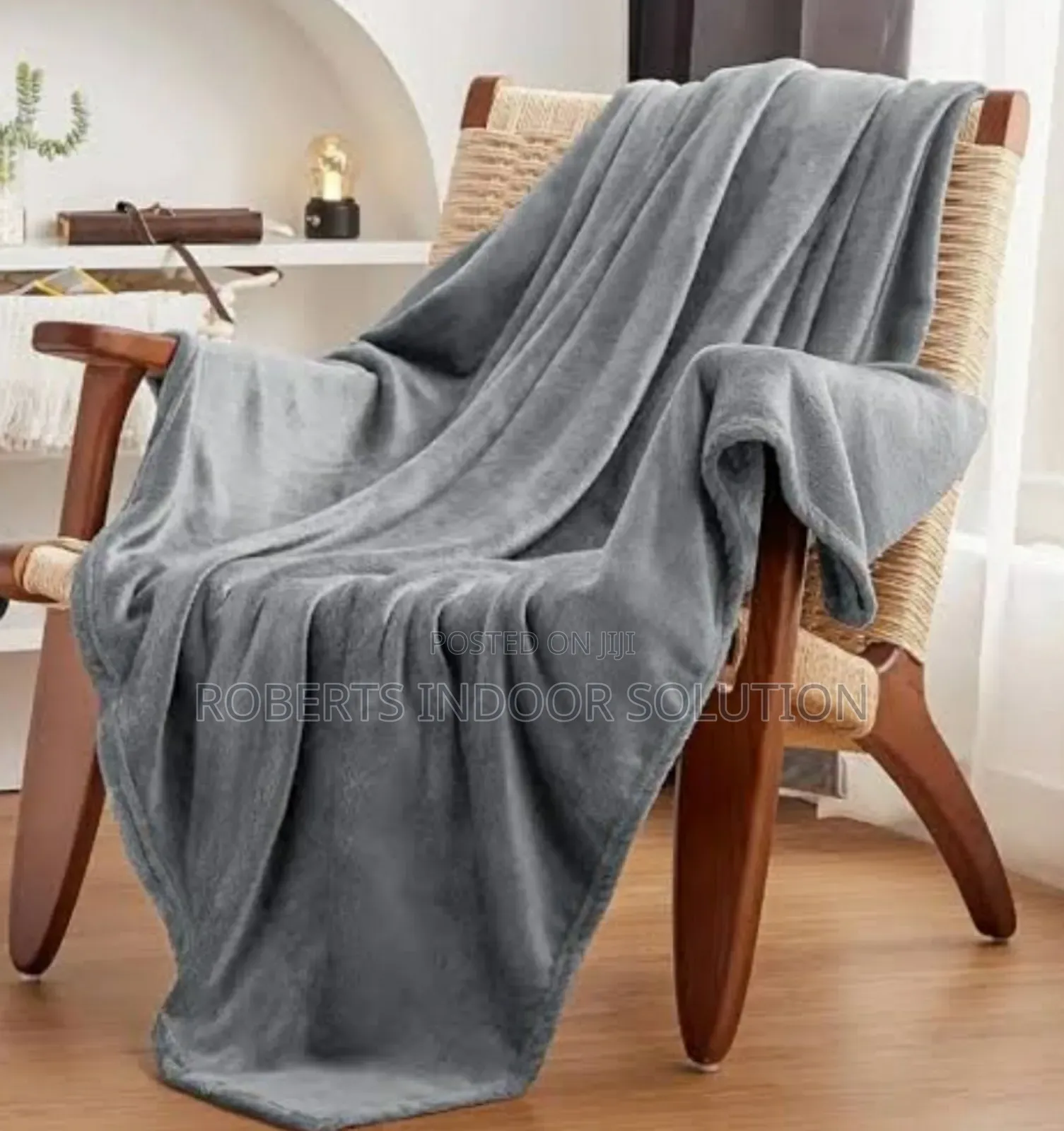 Plain Colour Fleece Throw Blanket