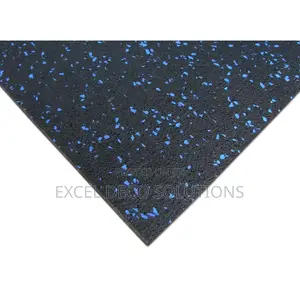 Professional Blue Speckled Rubber Flooring for Gym and Fitness Use