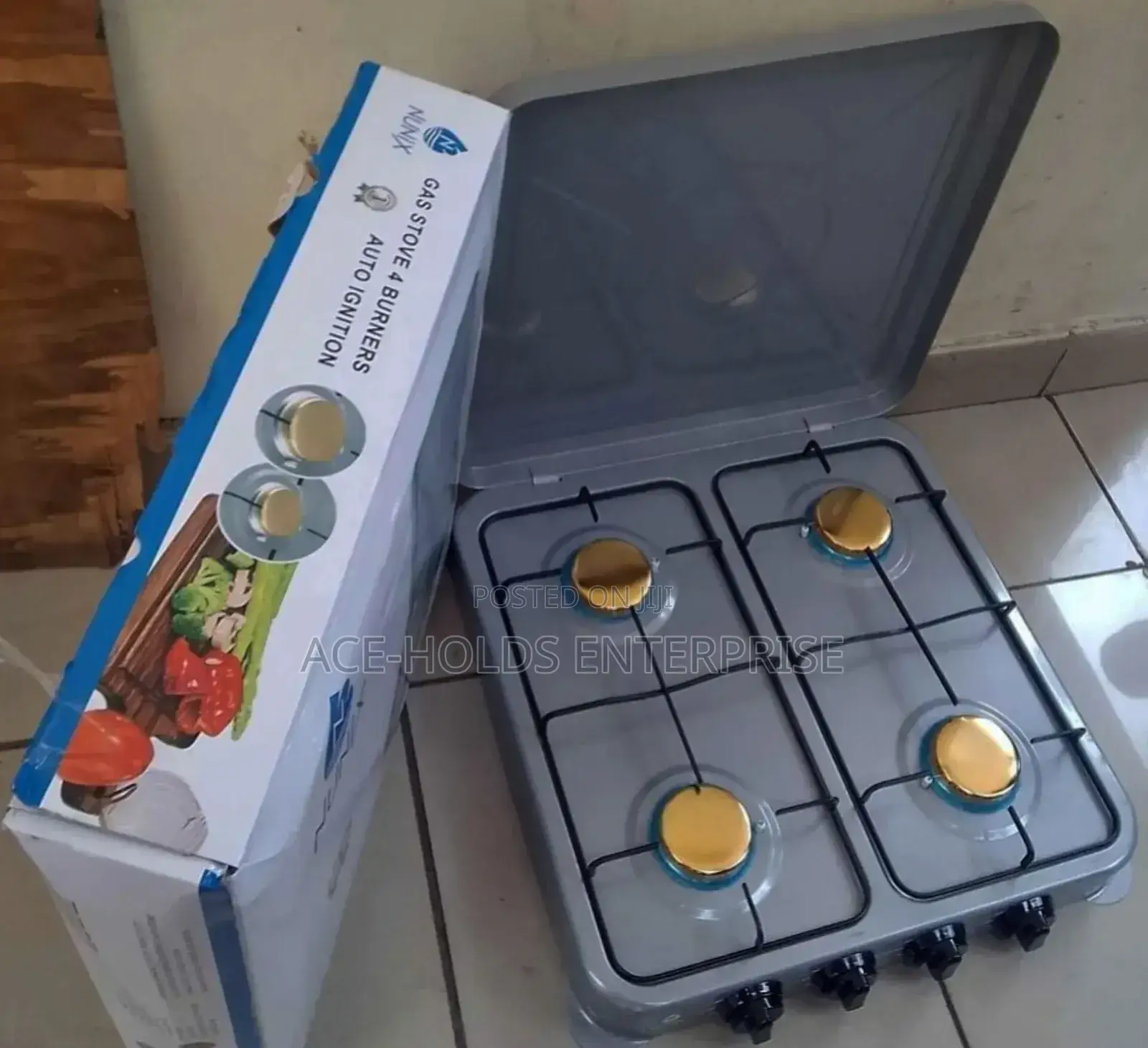 4 Burner Table Top Cooker Nunix- (Silver Model)