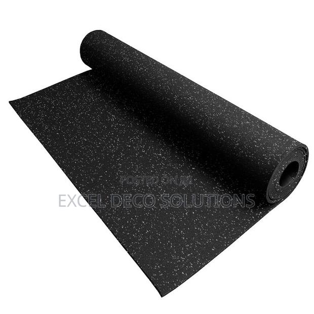 Heavy Duty Blue Speckled Rubber Mat for Commercial Gym Flooring
