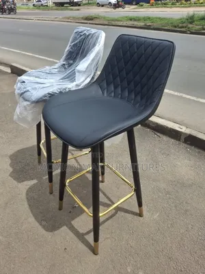 Black Labstool Leather Stool