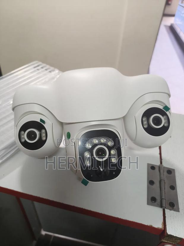 Triple Lens White Solar Panel 4g Smart - main view