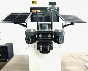 Triple Lens 4g Solar Powered Dual Solar Panels Security Camera V380pro