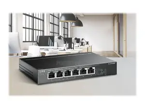 Tp-Link 6-Port 10/100mbps Desktop Switch With 4-Port Poe+ - Tl-Sf1006p