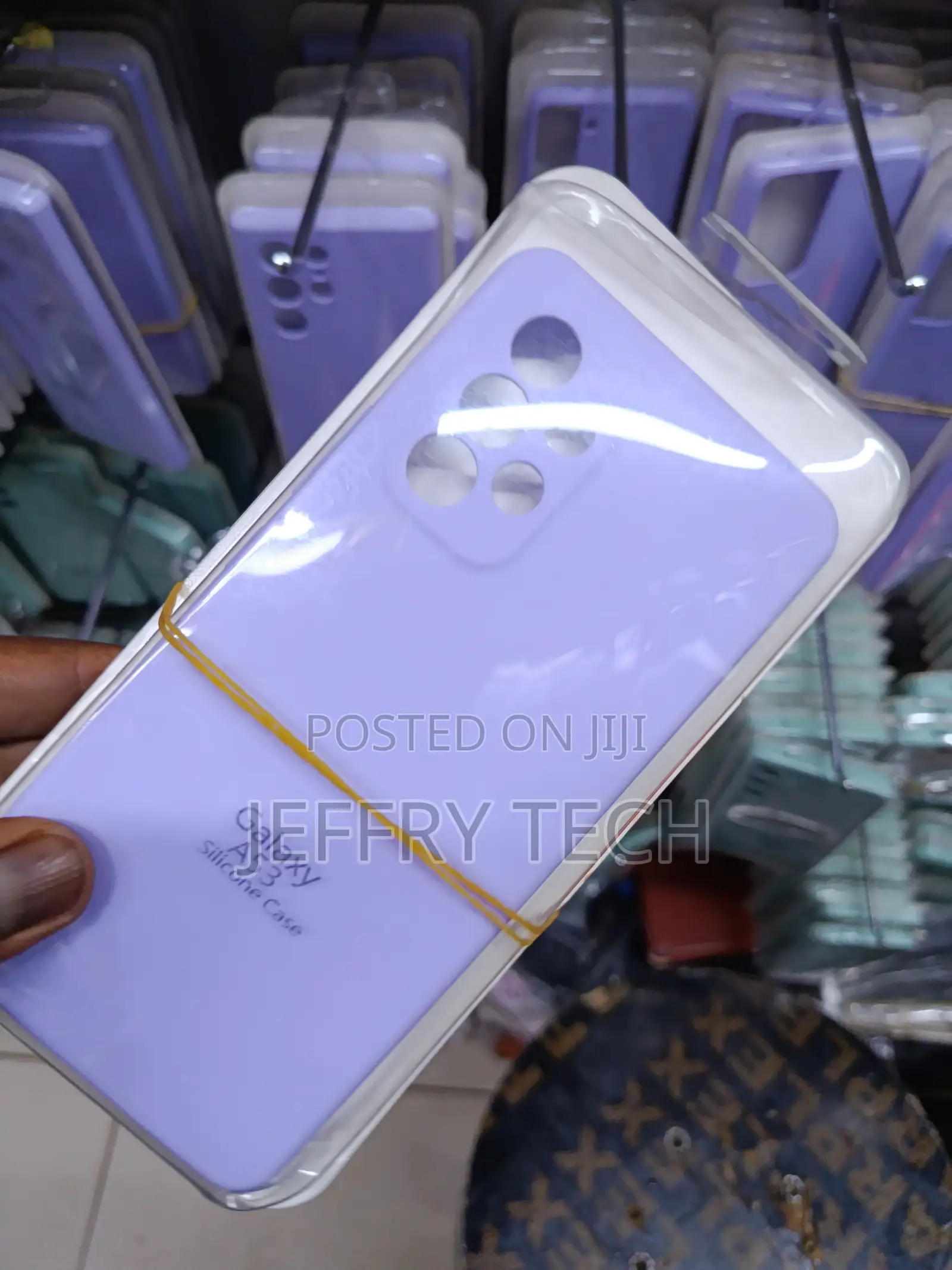 Parky Samsung Galaxy A53 Liquid Silicone Case With Cloth Lining