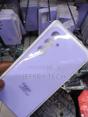 Heriff Samsung Galaxy A55 Liquid Silicone Case With Cloth Lining