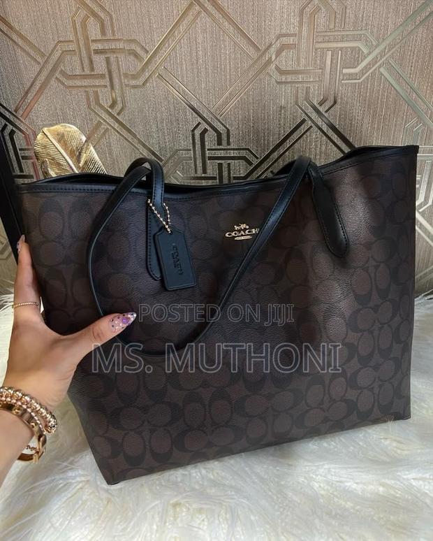 Quality Boxed Dupe Coach Tote Bag - thumbnail 5