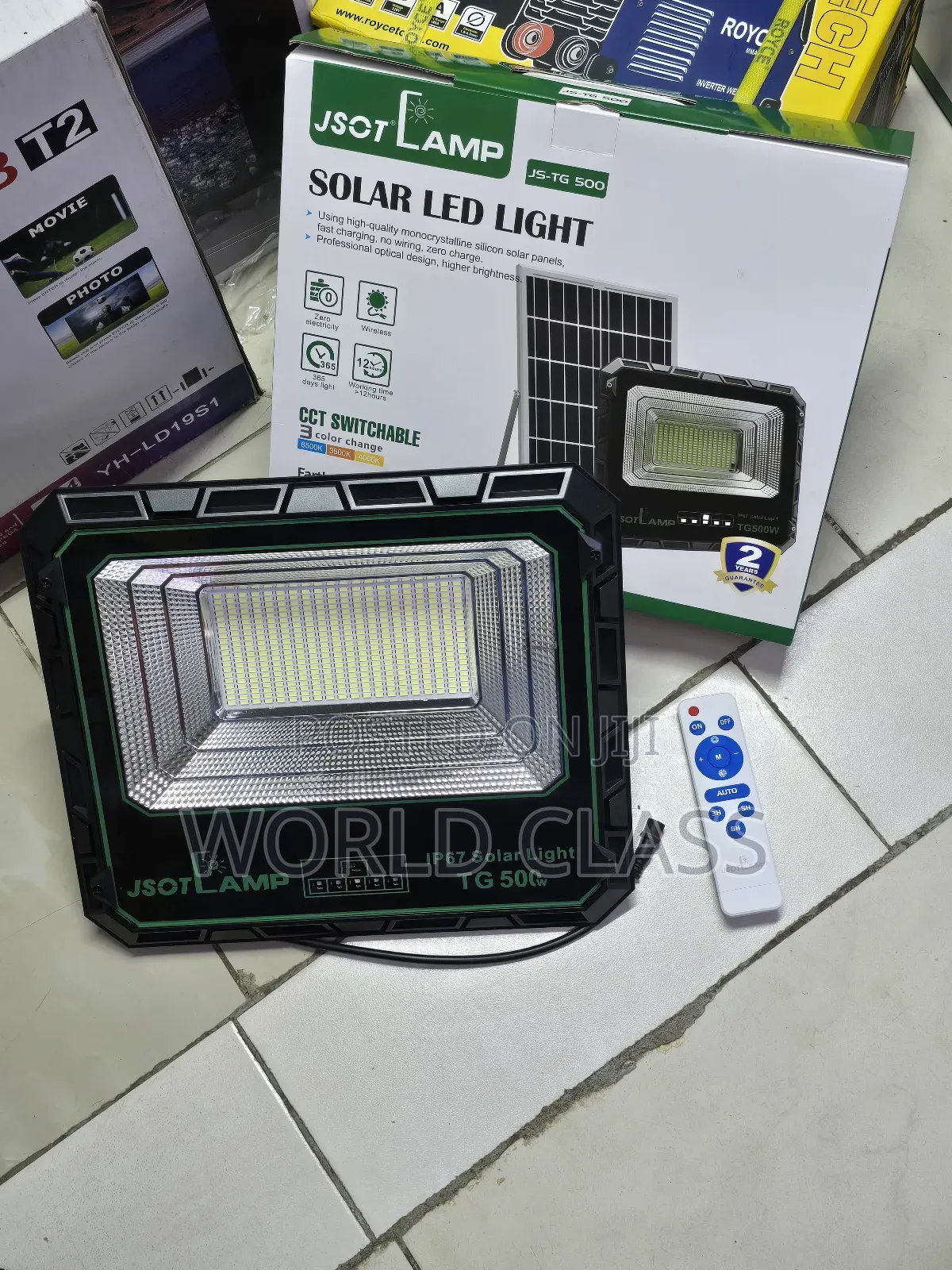 Jsot 500w Solar Flood Light +Solar