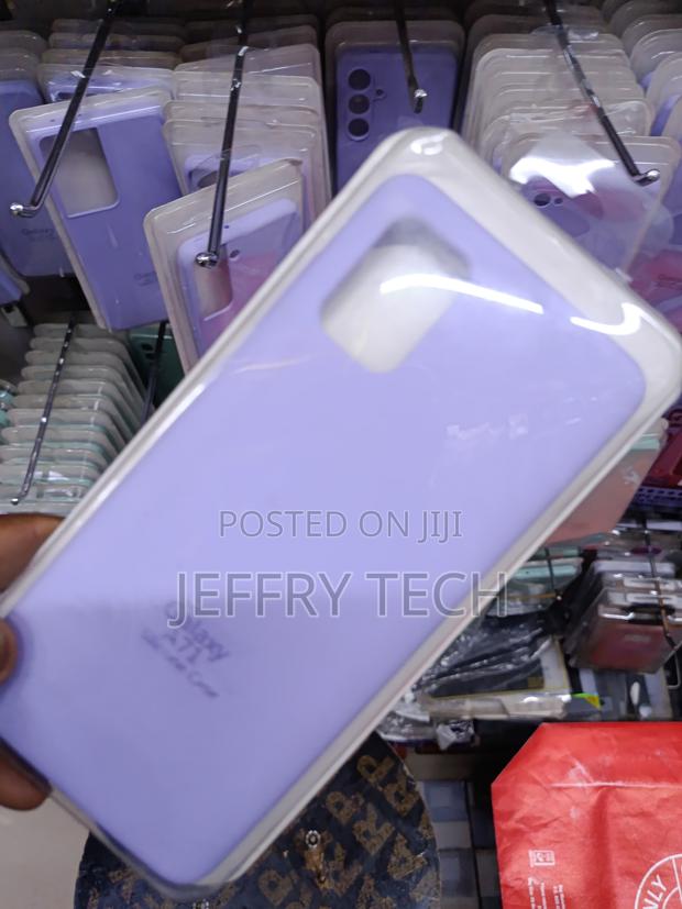 Fame Samsung Galaxy A71 Liquid Silicone Case With Cloth Lining - thumbnail 2