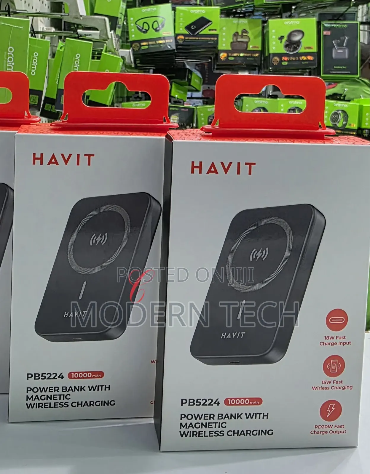 Havit 10000mah 20w Magnetic Wireless* Charging Power Bank