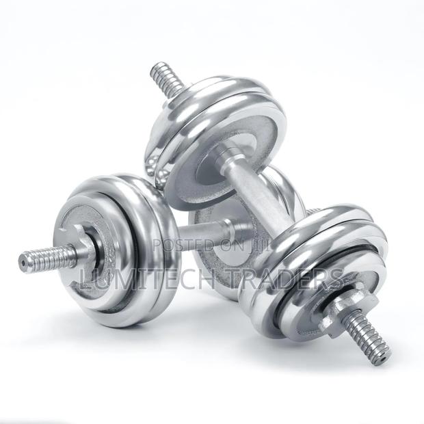 Chrome Dumbbell Set 10kg (Carton Package)