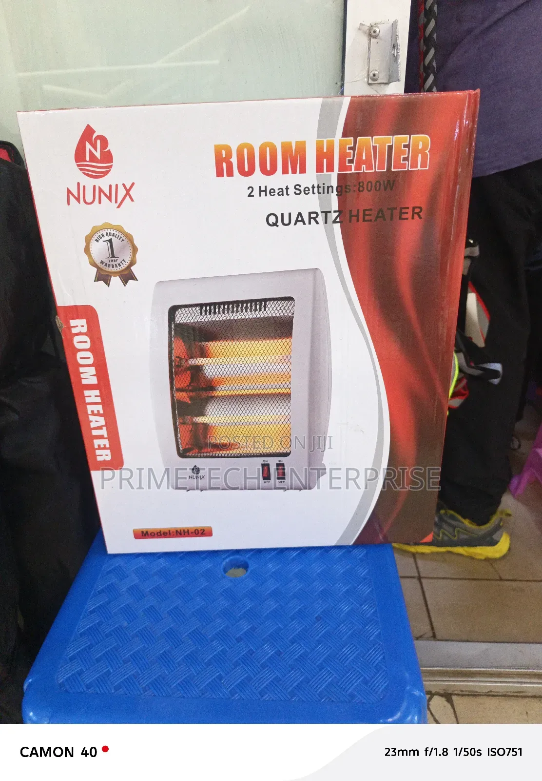2 Heat Settings Nunix Quartz Room Heater