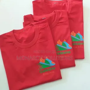 Red Color Tshirt With Your Brand Logo