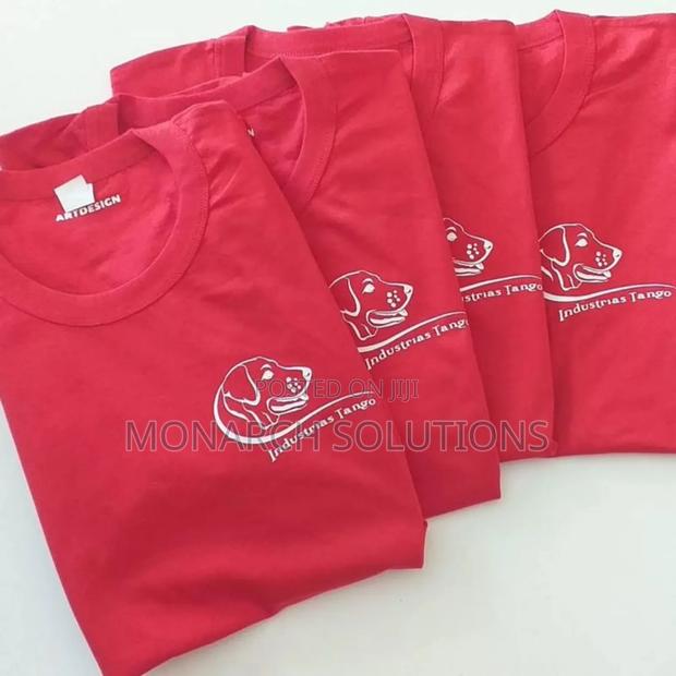 Red Tshirt/Sky Blue Tshirt With Perfect Logo of Your Choice