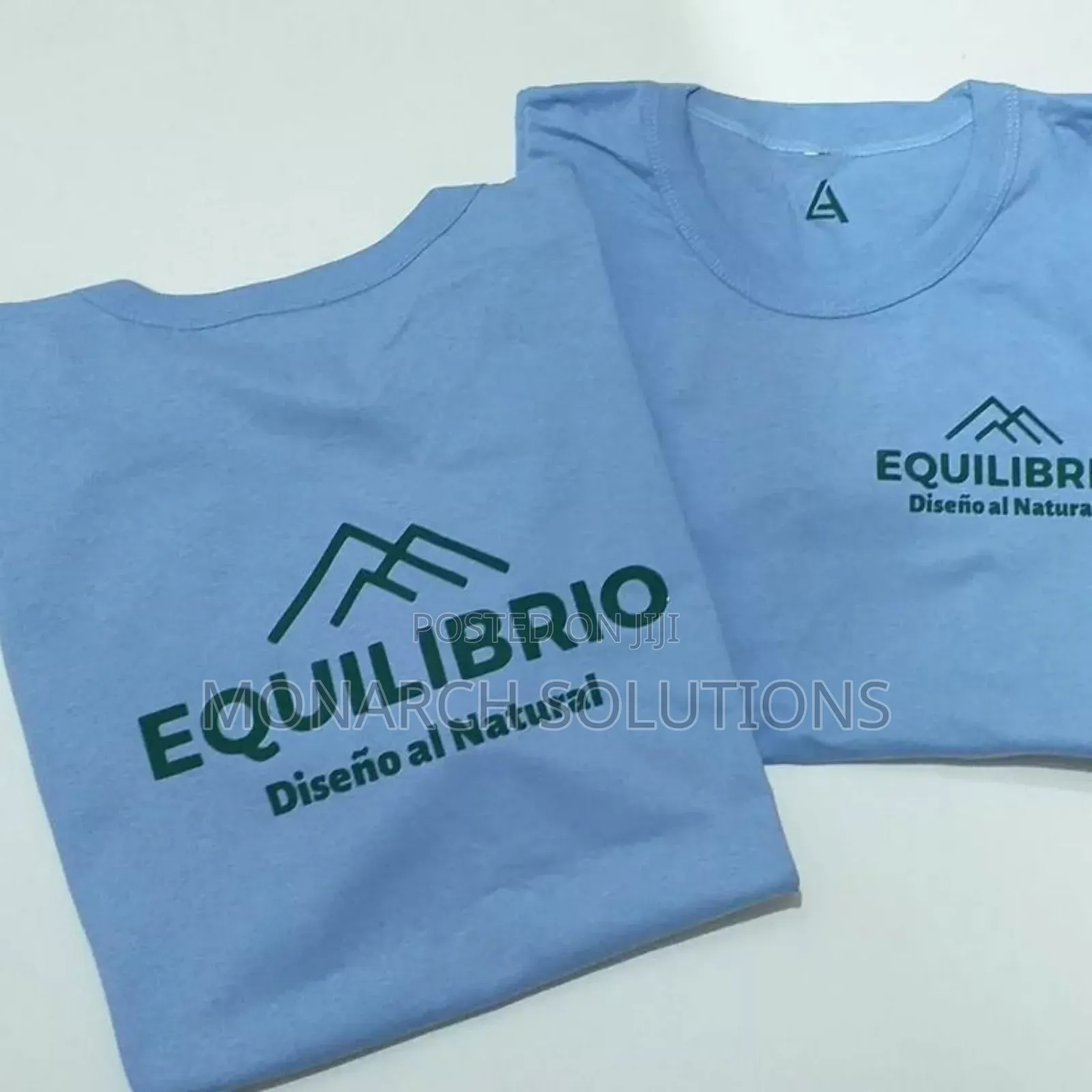 Red Tshirt/Sky Blue Tshirt With Perfect Logo of Your Choice