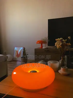Lotus and Donut Lamp Pair - Home Decor, Lamp Shades