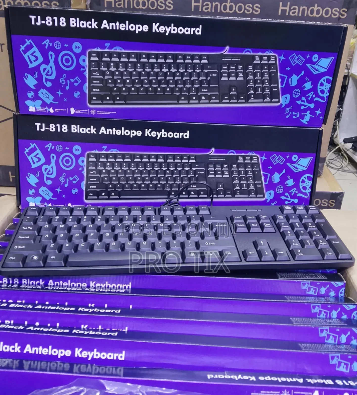 Tj-818 Black Antelope Wired Keyboard