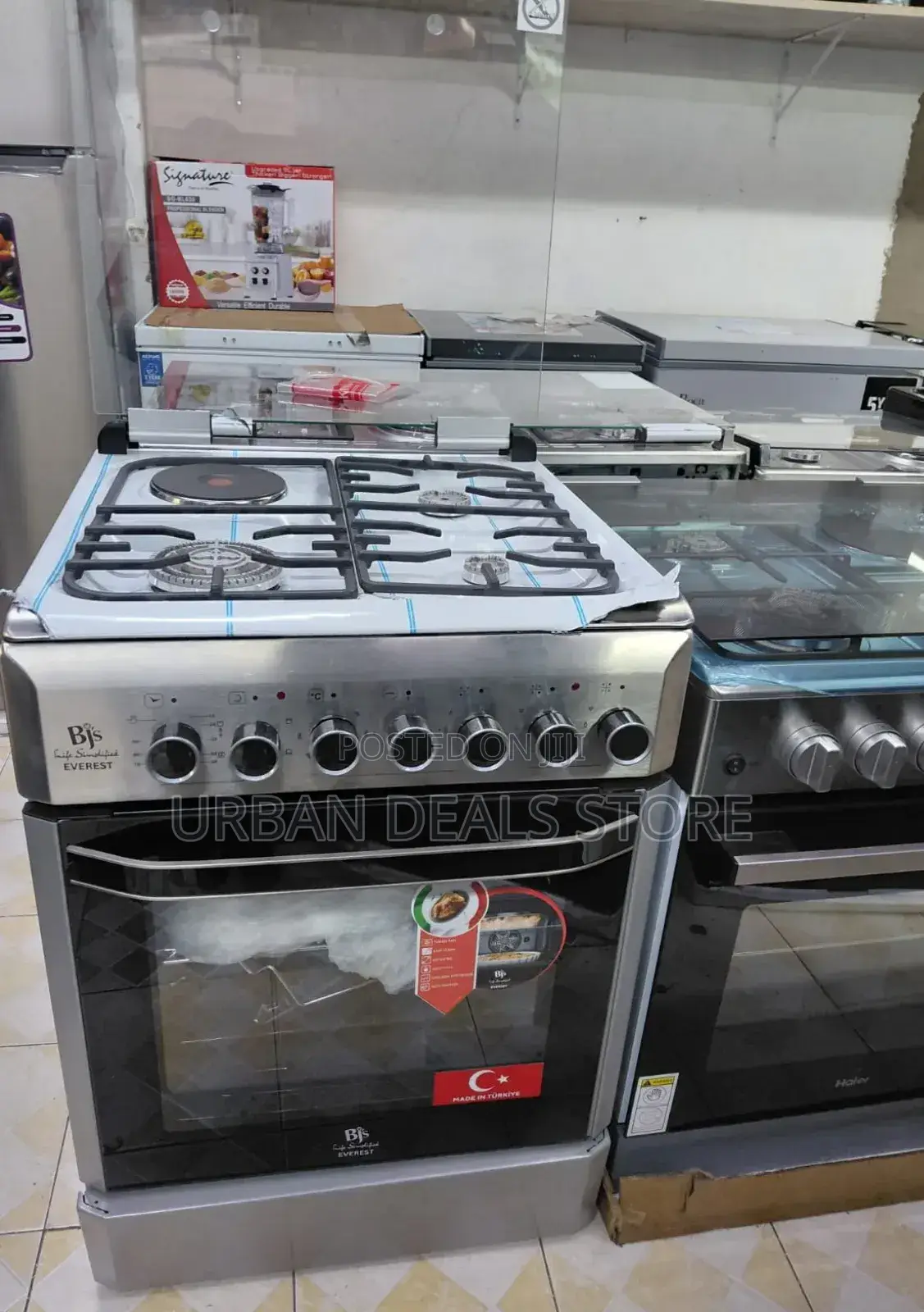 BJS Inox Everest 60 by 60cm Cooker With Wok Burner