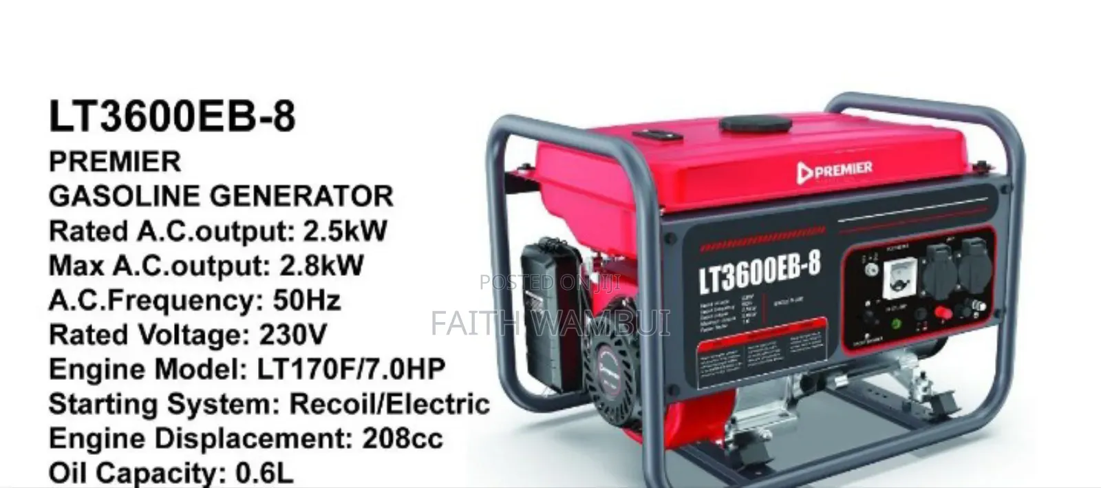 Professional Premier Gasoline Generator /Premier Generator
