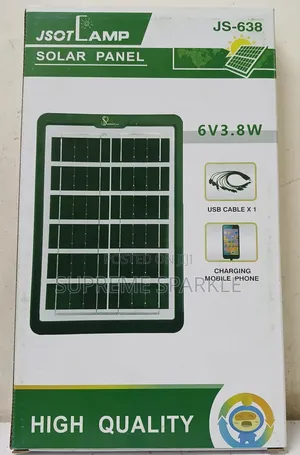 Jsotlamp 3.8w Solar Panel Charger - Multi-usb For Phones & Fans