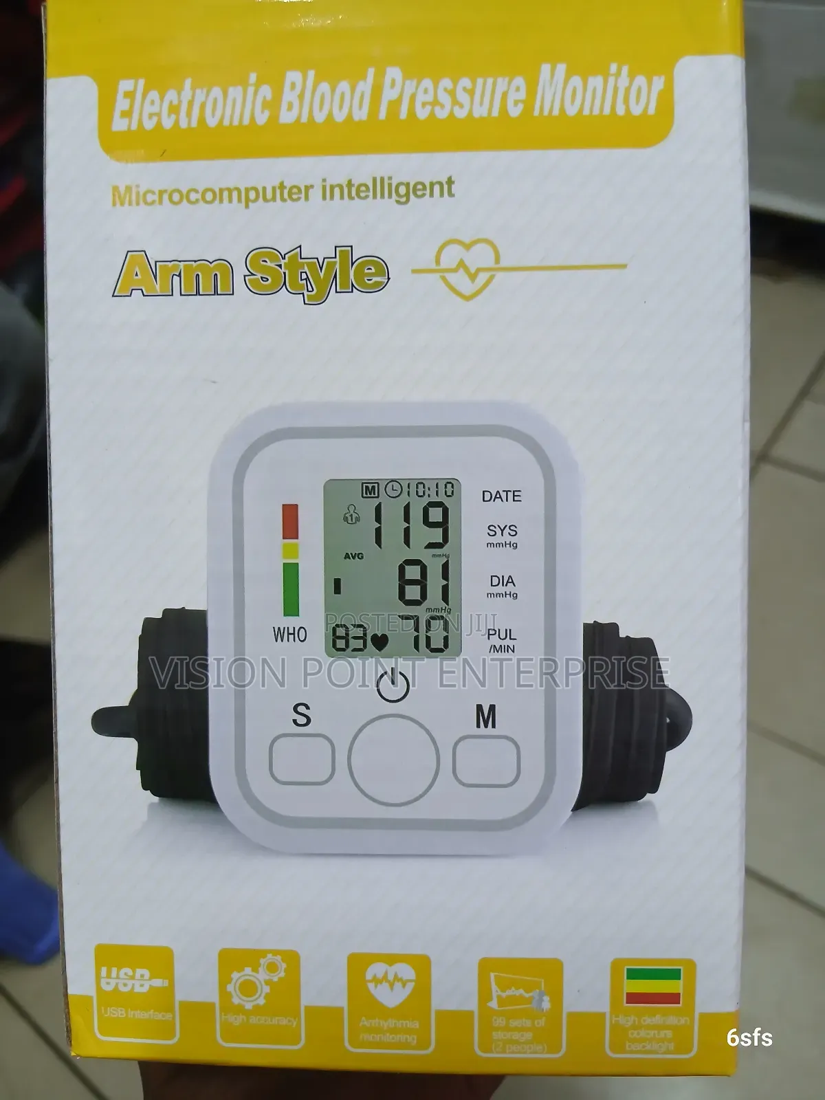 Arm Electronic Blood Pressure Monitor