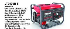 Affordable Premier Gasoline Generator/Premier Gasoline Generator