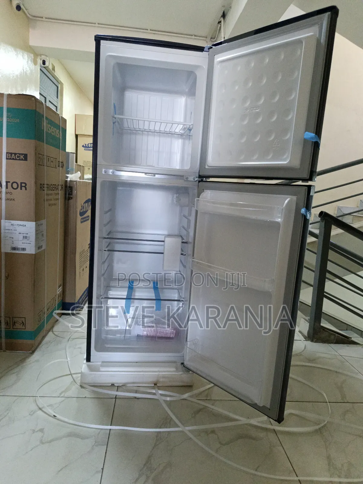 Von 144l Double Door Fridge