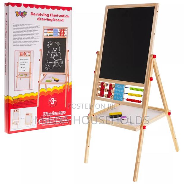 Double Sided Wooden Blackboard.