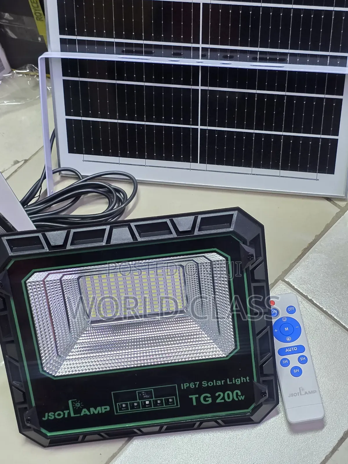 200w Jsot Solar Flood Light Durable
