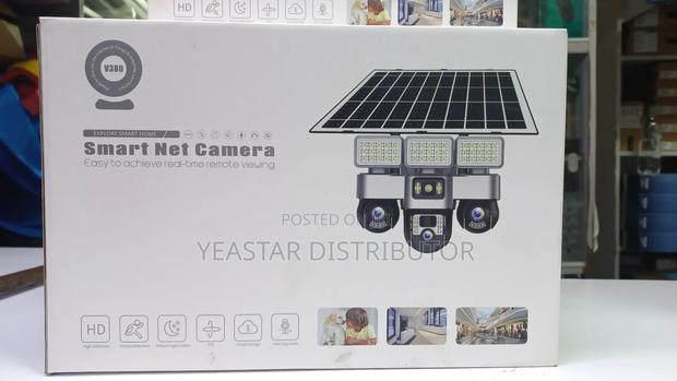 Solar-Powered Triple-Lens Security Camera( Wifi)