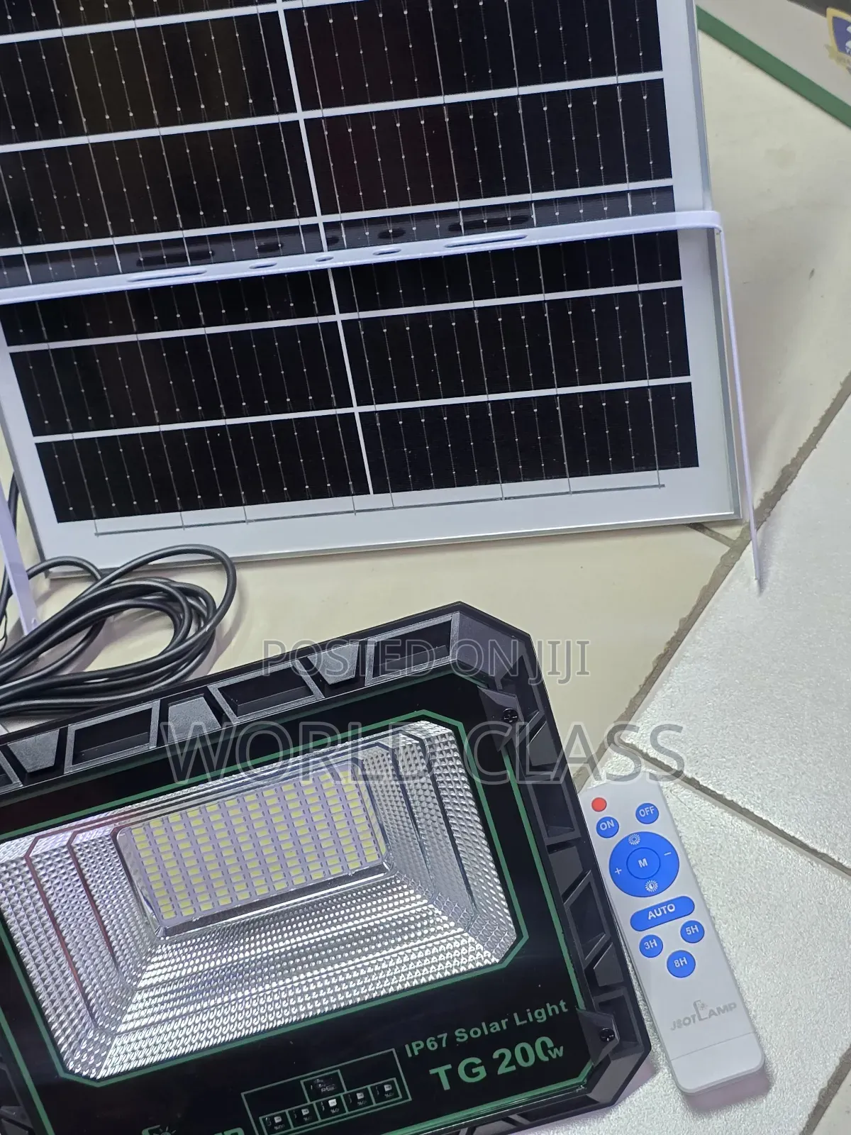 200w Jsot Solar Flood Light +Solar