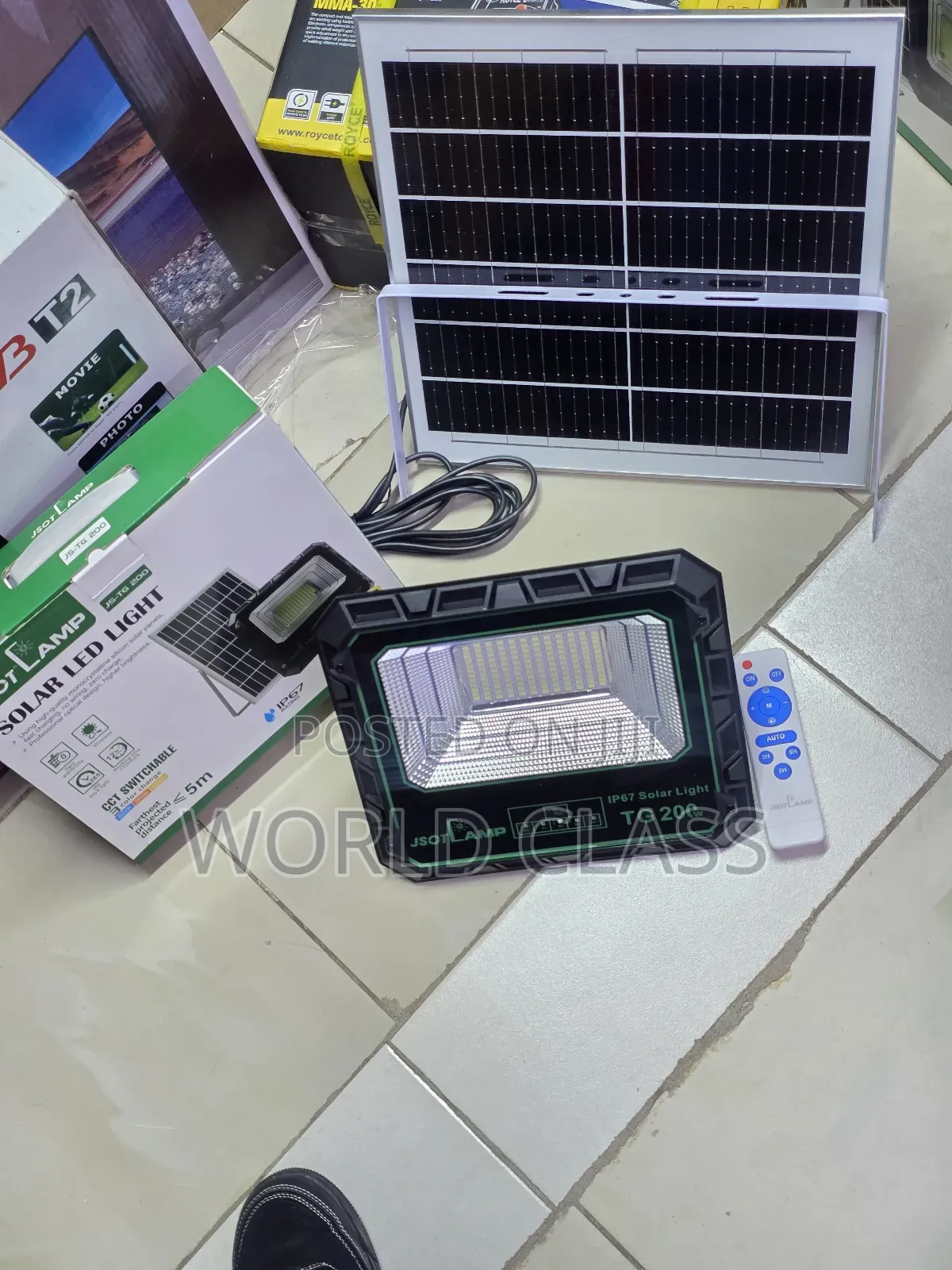 200w Solar Lighting +Its Solar